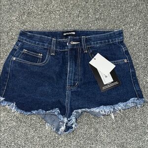PrettyLittleThing Women's Blue Denim Shorts